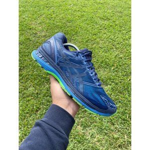RARE EUC ASICS Gel-Nimbus 19 Men US 11.5 Blue Running Shoes T7C3N-4943 D6